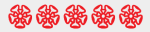 Aa red rosettes